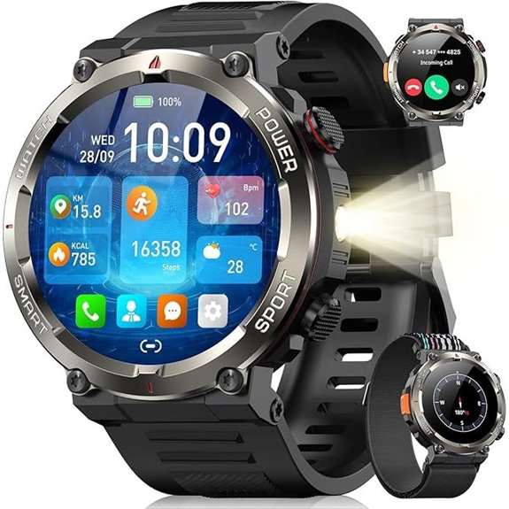Military Smart Watch for Men with Phone Calls