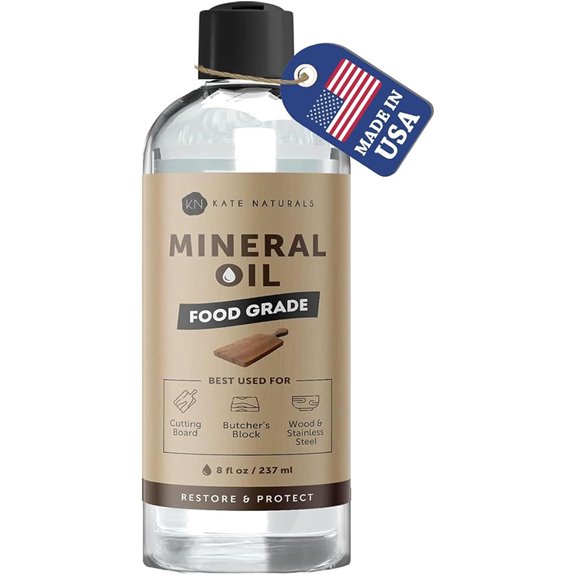 Kate Naturals Mineral Oil for Wood Cutting Boards