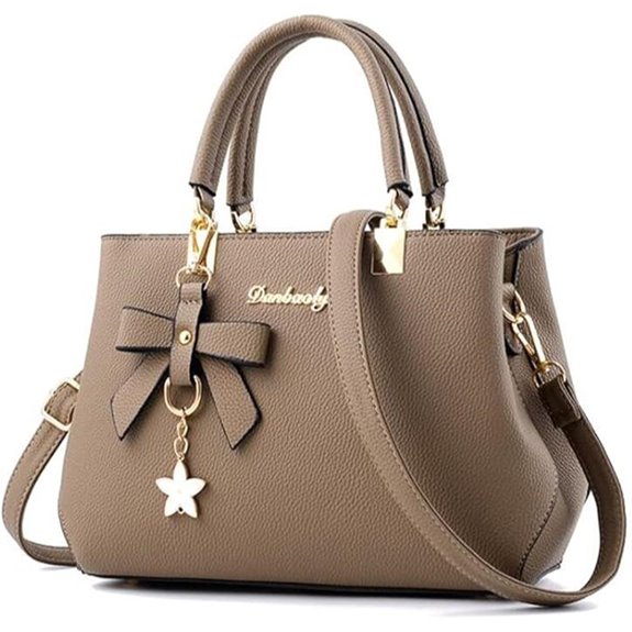 Small PU Leather Crossbody Bag with Bowtie