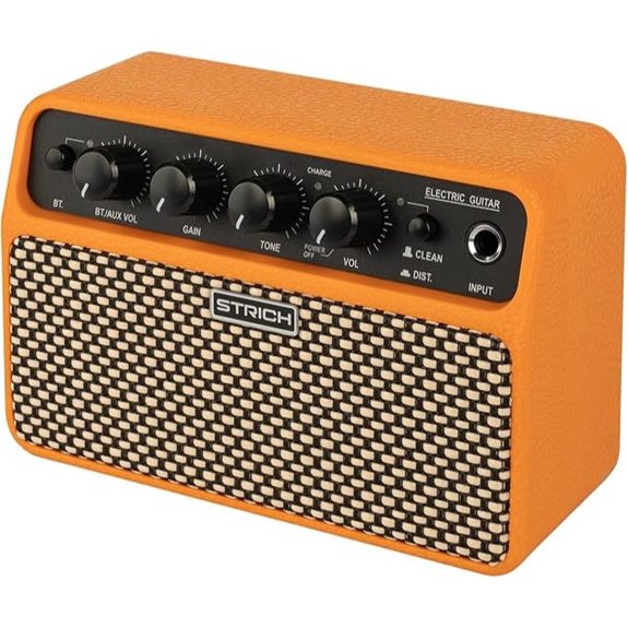 STRICH DSP Mini Electric Guitar Amplifier (Orange)