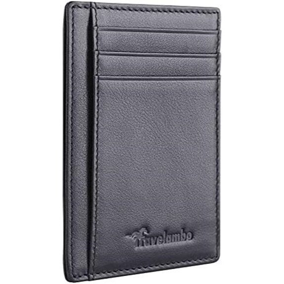 Travelambo RFID Blocking Minimalist Leather Wallet