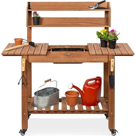 Best Choice Products Mobile Garden Potting Bench