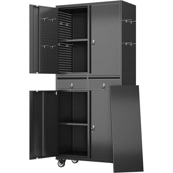 mobile metal shelving unit