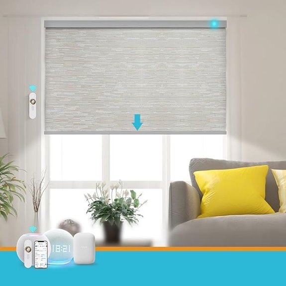 Motorized Smart Blinds with Remote and Solar Power