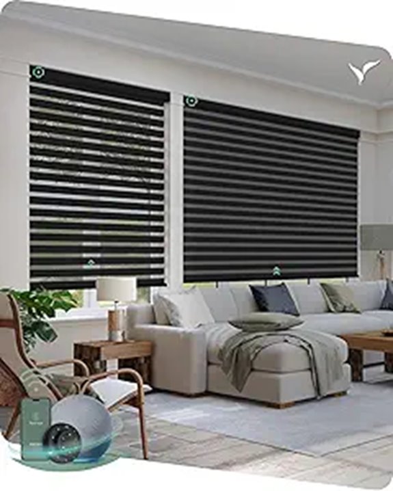 Yoolax Motorized Zebra Blinds with Remote