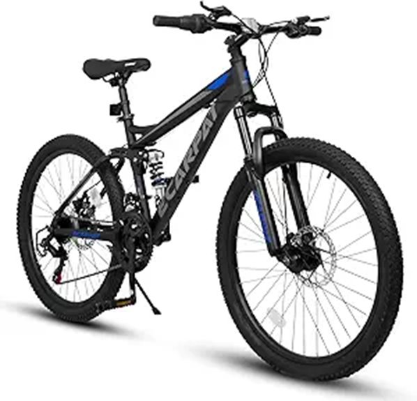 mountain bike with suspension