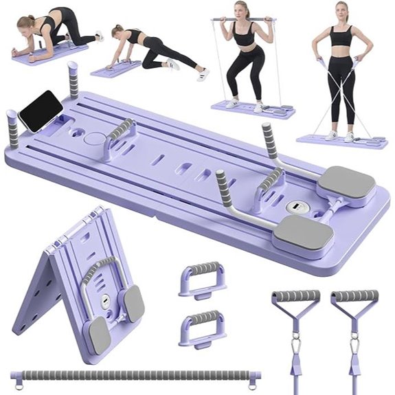 JANUA Pilates Reformer Board 5-in-1 Home Workout