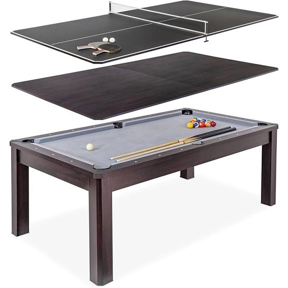 GoSports 3-in-1 Pool Ping Pong Billiards Table