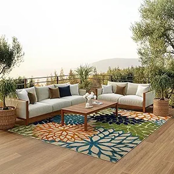 Nourison Aloha Multicolor Indoor/Outdoor Area Rug (8x10)