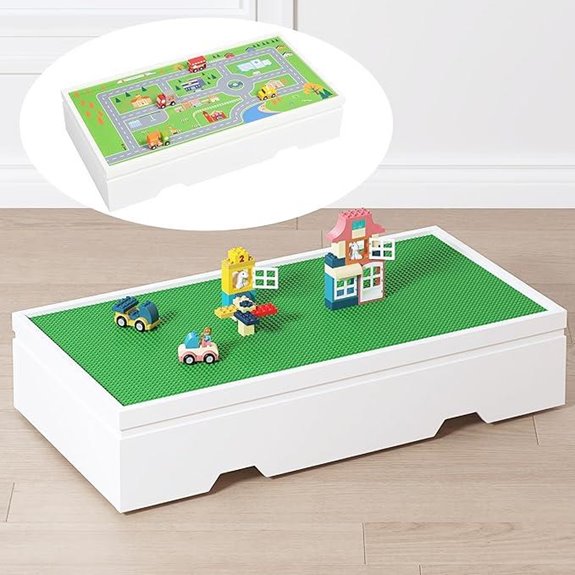 UTEX 3-in-1 Construction Play Table with Storage