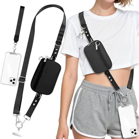 3-in-1 Phone Strap with Wallet and RFID Wristlet