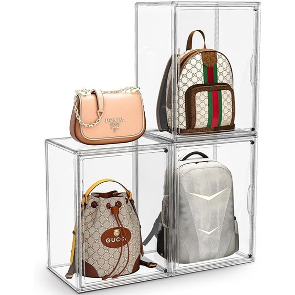 Clear Handbag Storage Organizer (3-Pack)