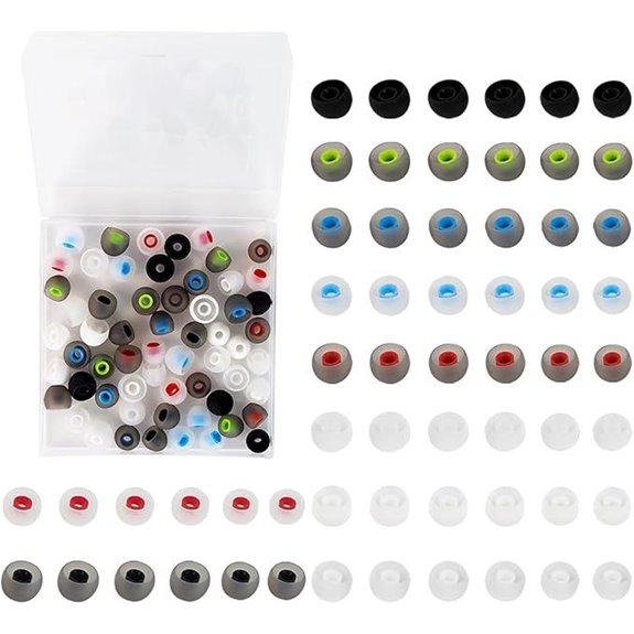 60PCS Silicone Earbud Tips in 3 Sizes