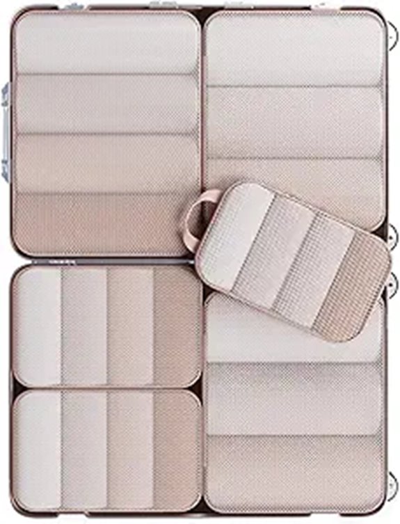 multiple sizes travel cubes