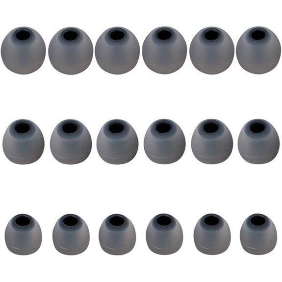 Silicone Earbud Tips (9 Pairs S/M/L)