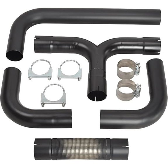 5'' T Pipe Kit Dual Smoker Exhaust Stack System