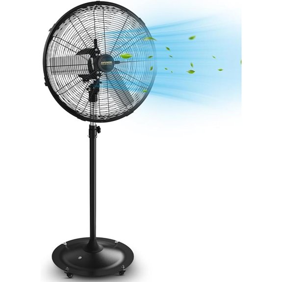 24'' Outdoor Oscillating Pedestal Fan