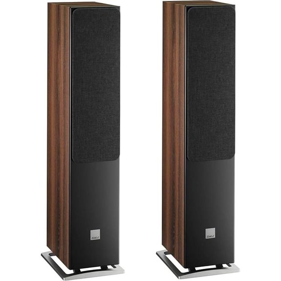 DALI Oberon 5 Hi-Fi Floorstanding Tower Speakers - Dark Walnut (Pair)
