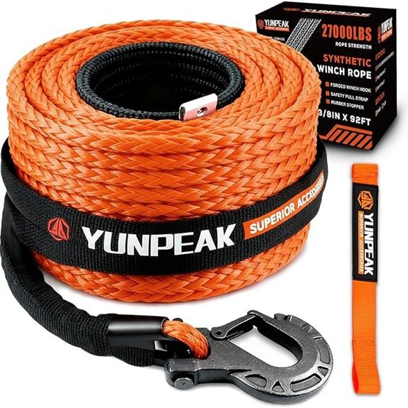 Synthetic Winch Rope Kit for Off-Road Vehicles
