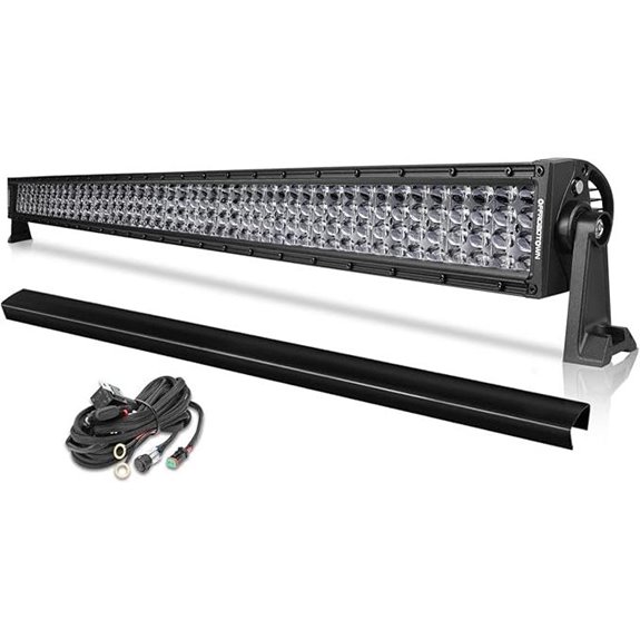 OFFROADTOWN 52-Inch LED Light Bar with Wiring Harness