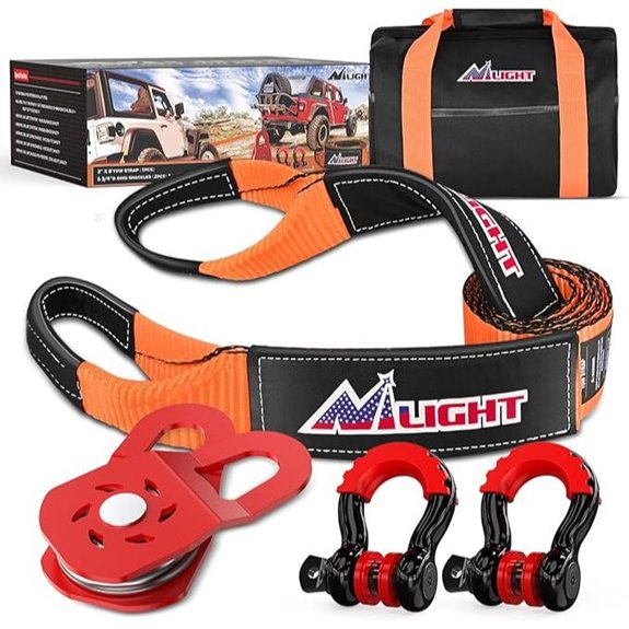 Nilight Offroad Recovery Kit with Tow Strap and Shackles