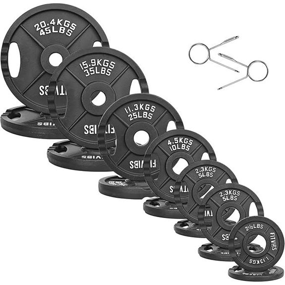 Fitvids Olympic Cast Iron Weight Plates Set