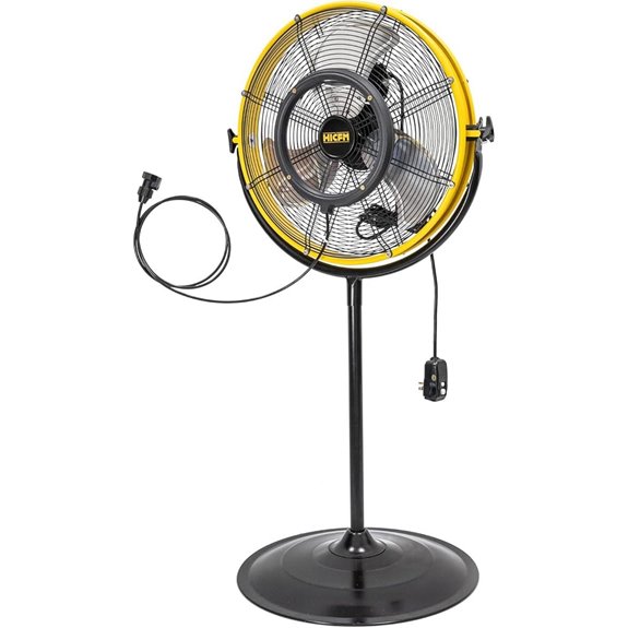 HiCFM 20 Inch Outdoor Misting Fan with Stand