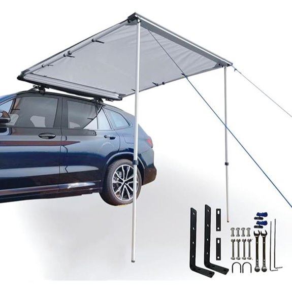 DANCHEL OUTDOOR Car Awning 4.9x8.2ft Sun Shelter