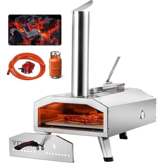 VEVOR Dual Fuel Pizza Oven for Outdoor Cooking