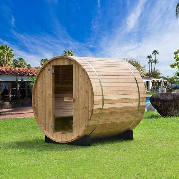 Woodbridge 2-Person Finland Thermo Pine Outdoor Sauna