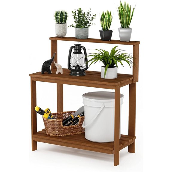 Furinno Tioman Outdoor Hardwood Potting Bench