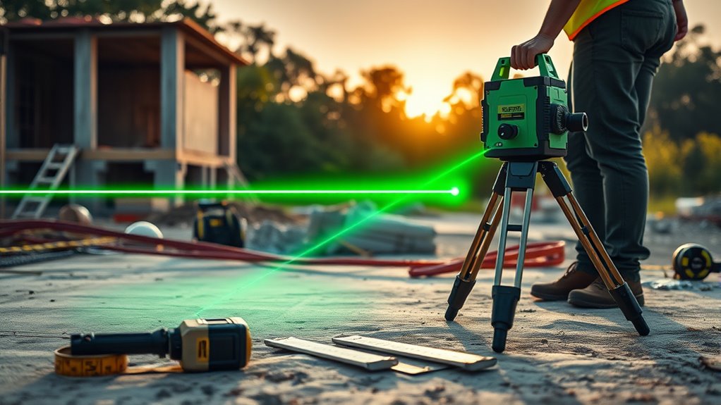 outdoor laser level considerations