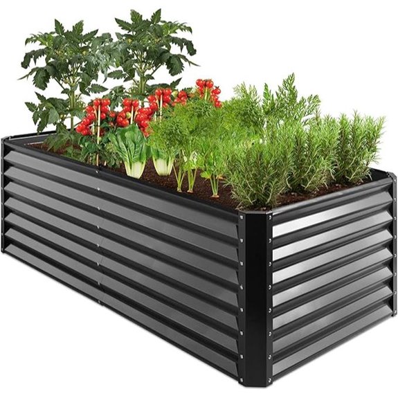 Best Choice Products Outdoor Metal Raised Garden Bed