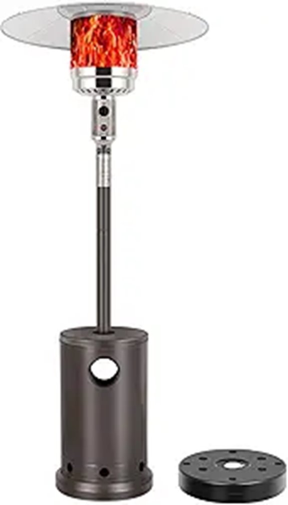 Hykolity 50,000 BTU Patio Heater with Wheels