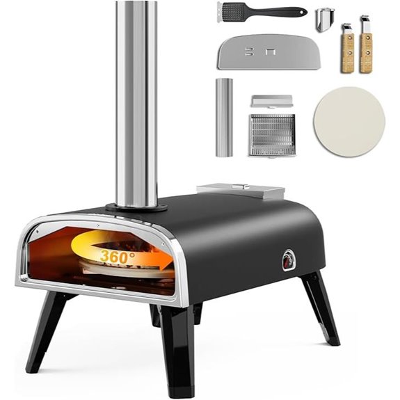 outdoor pellet pizza oven