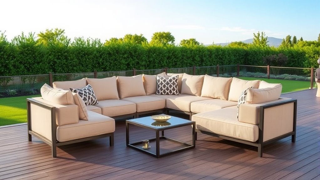 outdoor sofa material considerations