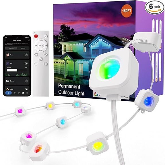 Fitop 150FT RGB Outdoor Waterproof LED Strip Lights