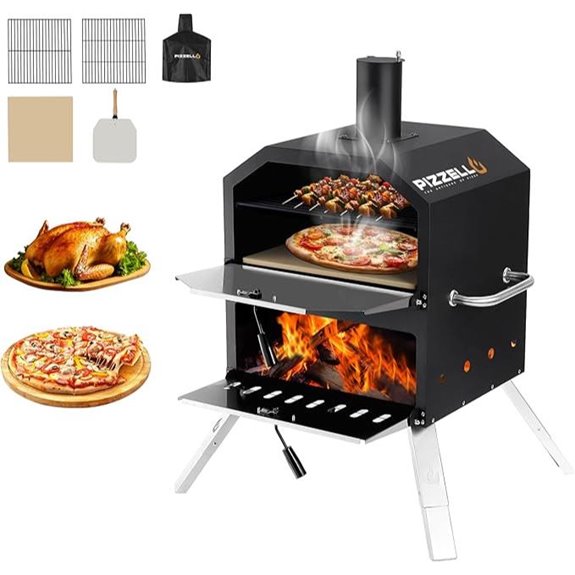 outdoor wood fired pizza oven