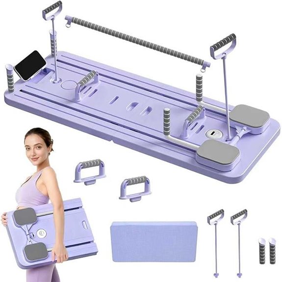 Pilates Reformer Set with Phone Holder and Timer