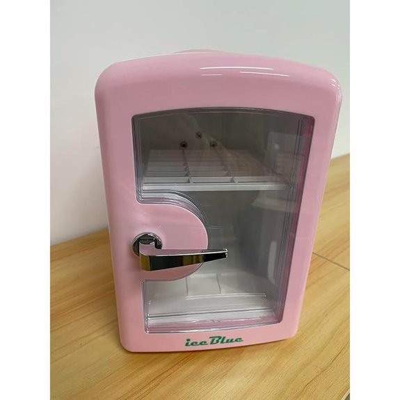 Iceblue 4L Viewing Window Mini Fridge - Pink