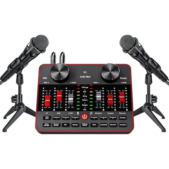 Podcast Microphone & Sound Card Bundle for Streaming