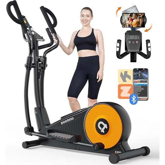 Pooboo Elliptical Machine with 16 Resistance Levels