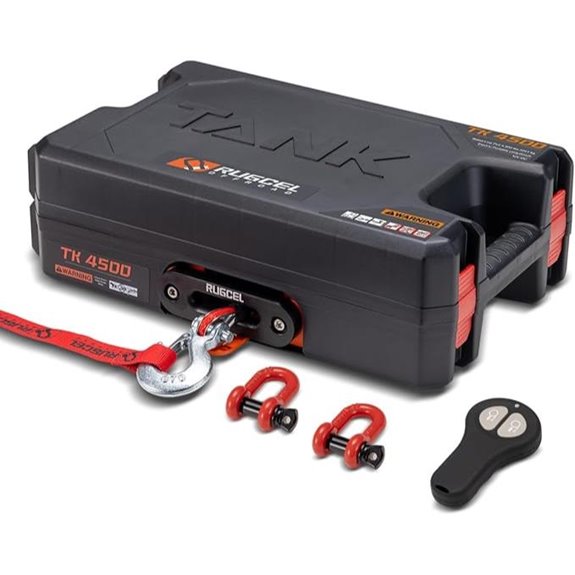 RUGCEL 12V Electric Portable Utility Winch 4500lb