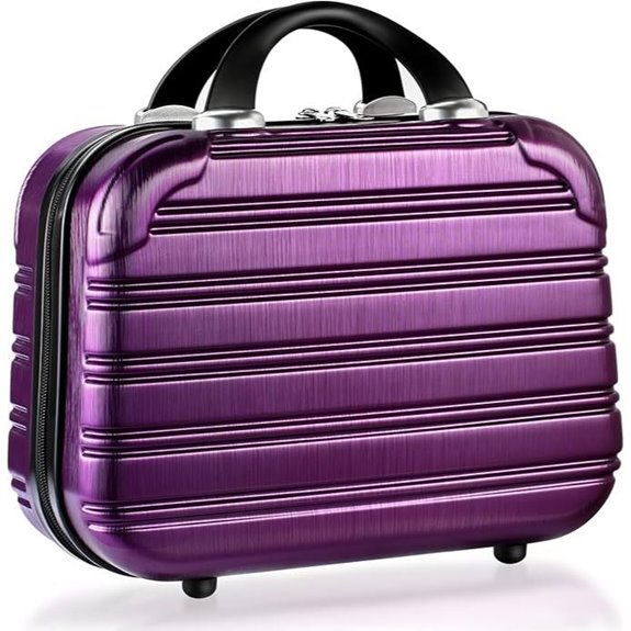 14-Inch Travel Makeup Organizer with Hardshell Case