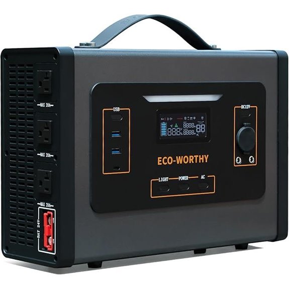 ECO-WORTHY 2000W Portable Inverter with Solar Charger