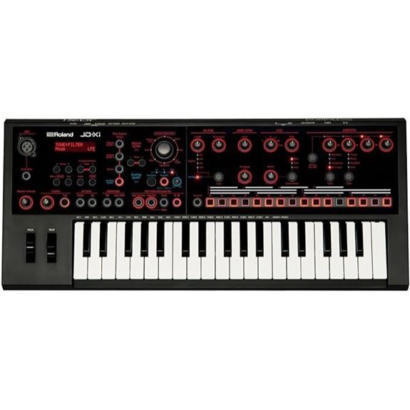 Roland JD-XI 37-Key Interactive Analog/Digital Crossover Synthesizer Black
