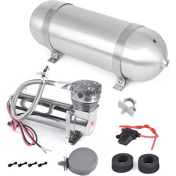 3 Gallon Aluminum Air Tank with 12V Compressor