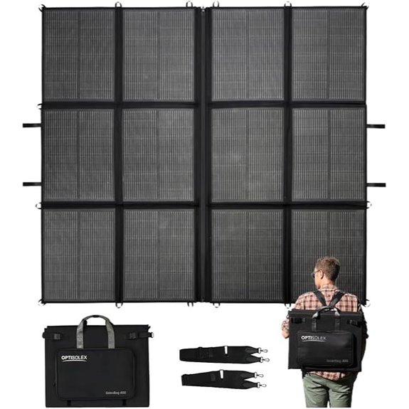 440W Foldable Solar Panel with Carrying Bag