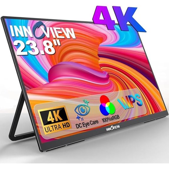 Innoview 23.8” 4K Portable Monitor with Speakers