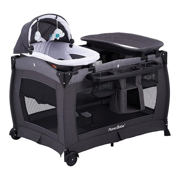 Pamo Babe Portable Foldable Baby Playpen & Changing Table